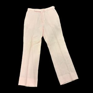 Vintage Trimingham's Bermuda Daks London size 32 Pastel Pink Linen Blend Trouser